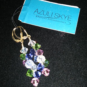 Azuli Skye Rockstar Swarovski Crystal Earrings 925 ss